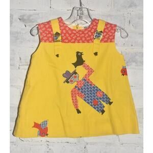 Vintage 1970’s Youngland Farm Scarecrow Funky Toddler TOP Size 2T*
